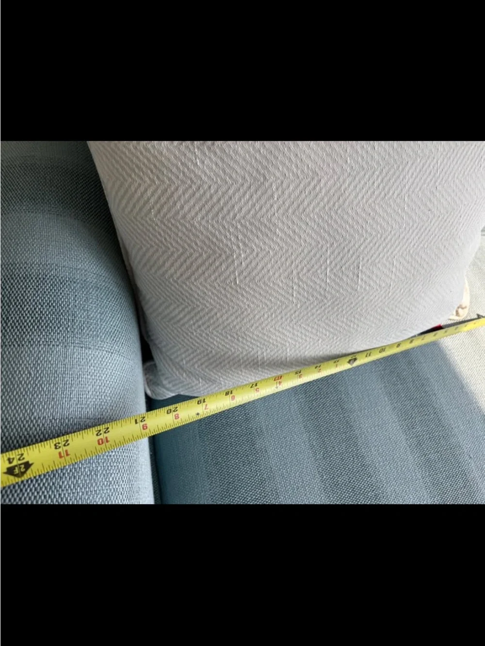 TOMMY HILFIGER LINED PATTERNED DECORATIVE THROW PILLOW